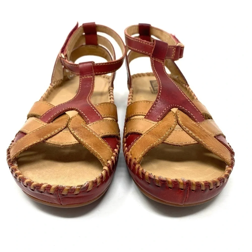 Pikolinos 655-0780C1 Puerto Vallarta Leather Sandals in Sandia